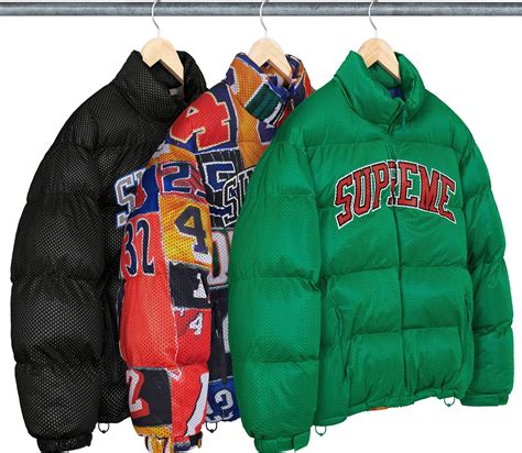 supreme puffer jackets